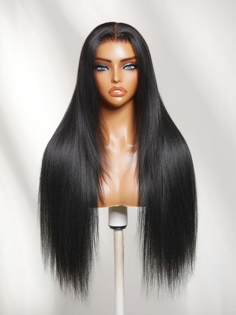 [22''=$135]Sunber 180% Density 13x4 Pre-Everything Loose Wave Glueless Lace Frontal Wig –Feathered Style and Elastic Drawstring Flash Sale